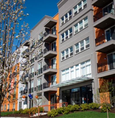 800-aparments The Curb Norwalk, CT - Building View