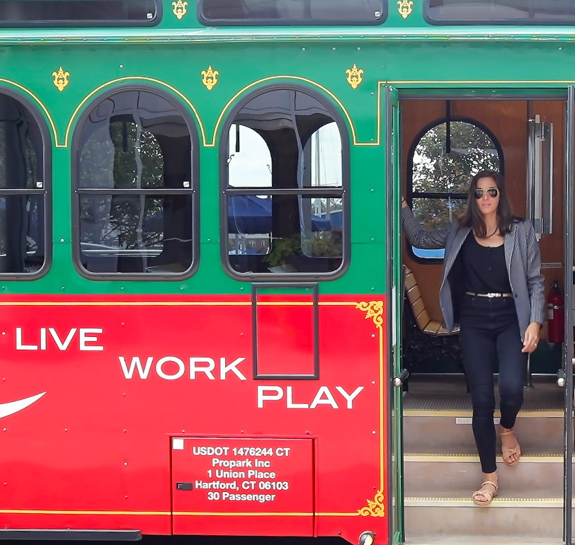 Harbor Point, Stamford, CT Free Trolly