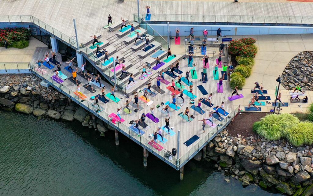 Waterfront Yoga at Harbor Point Stamford, CT